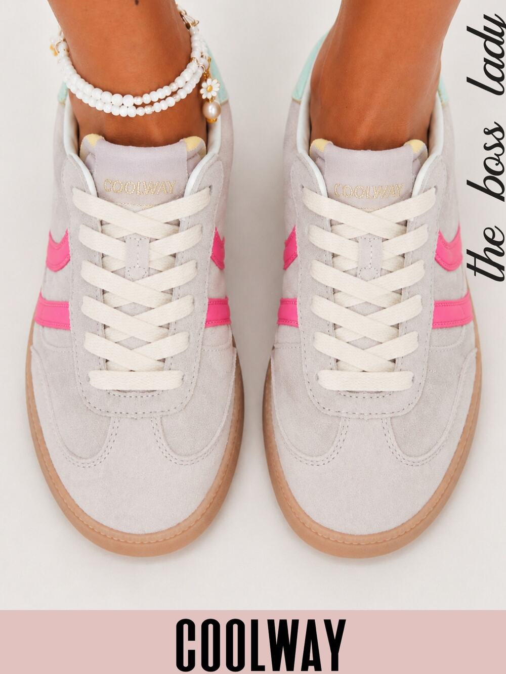 Coolway sneakers suede Duck low top shoes casual trainers boho